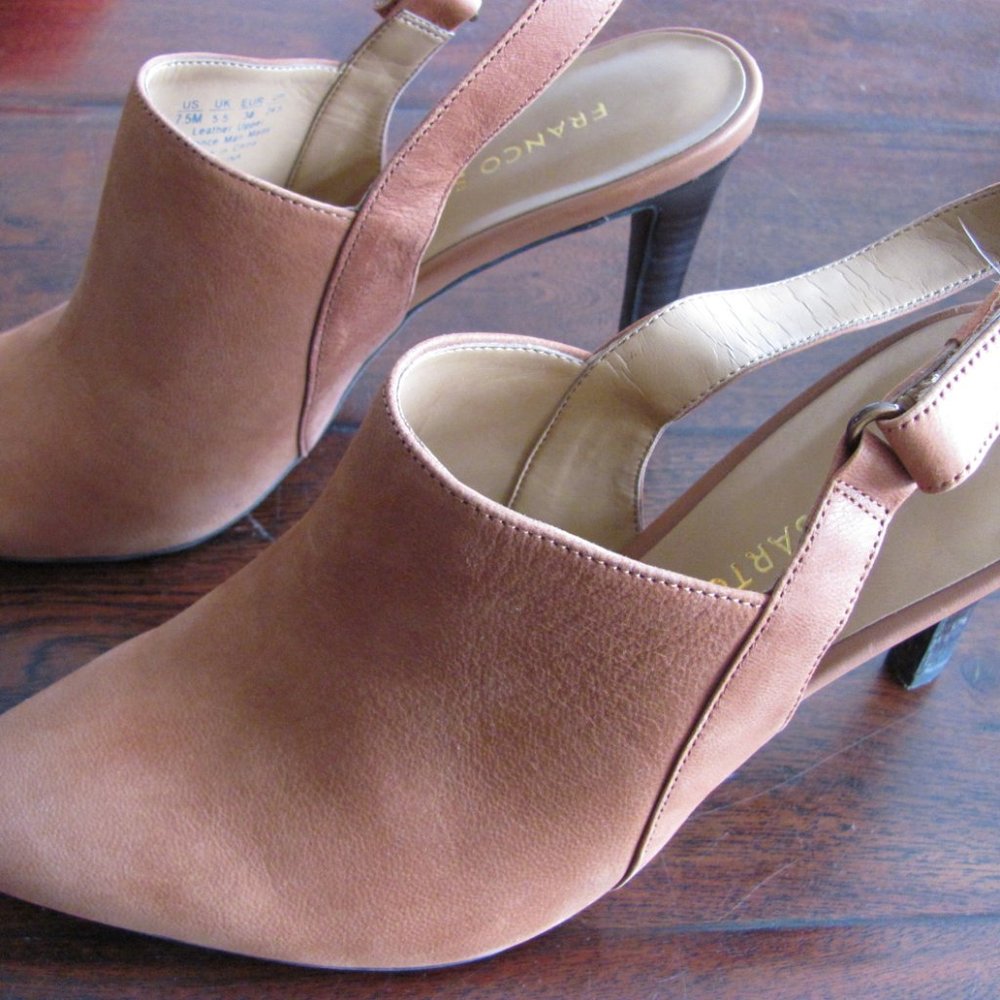 Franco Sarto Soft Leather Booties Size 7-1/2